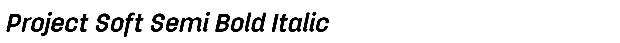 Project Soft Semi Bold Italic image